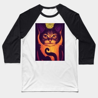 cat halloween darkness Baseball T-Shirt